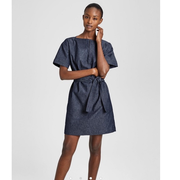 theory belted shift dress